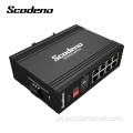 Modelo popular de fábrica da Scodeno 2X1000 M Base-X 8X10 / 100/1000 M Base-T Switch Ethernet de rede industrial não gerenciada